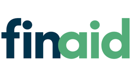 Green text reading finaid