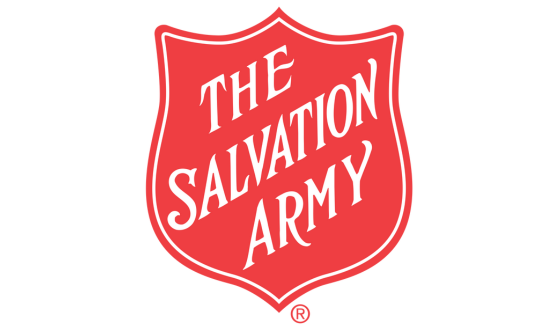 Red shield with text The Salvation Army