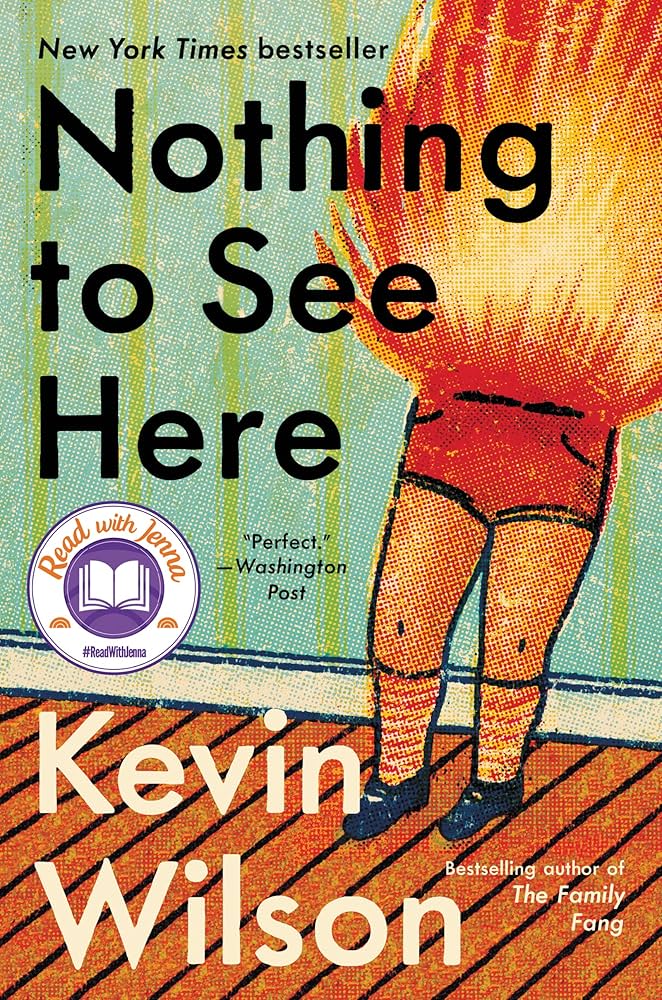 Cover of Nothing to see here featuring a person who is only fire from the waist up